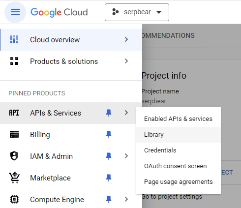 Enable Google Ads API in Google Cloud